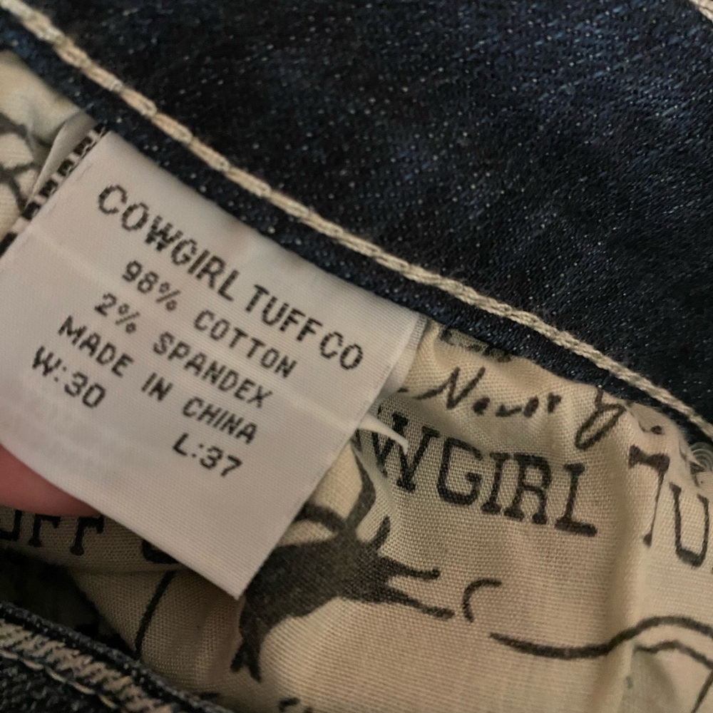 Cowgirl Tuff jeans 30x37 flag of the free - Picture 8 of 11